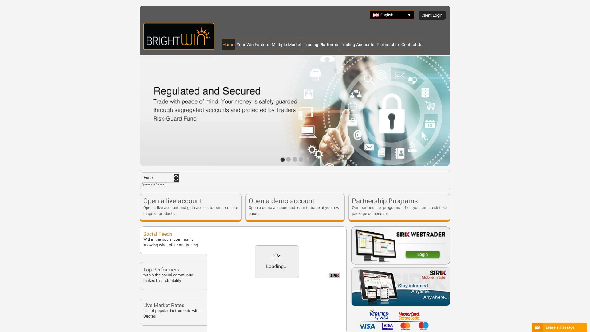 Brightwin Securities And Finance review screenshot
