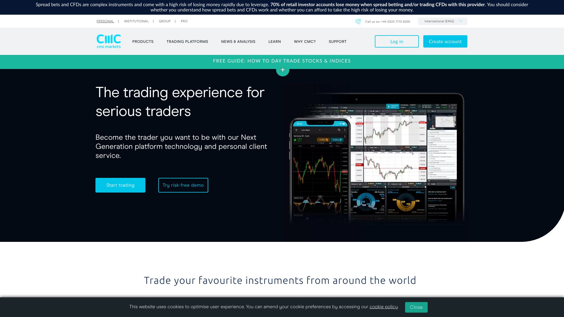 CMC Markets review screenshot